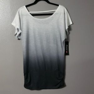 Ideology Gray Ombre Short Sleeve Small top